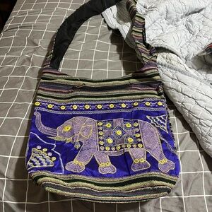 Embroidered elephant purse (made in India)
